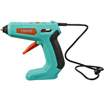 Пистолет клеевой 15 Вт, 2000 мАч, аккум, D 7 мм, 6 стержней GG0715A