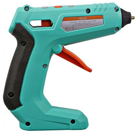 Пистолет клеевой 15 Вт, 2000 мАч, аккум, D 7 мм, 6 стержней GG0715A