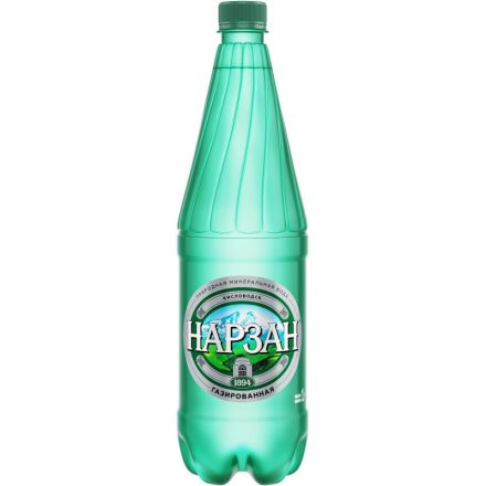 Вода минеральная Нарзан газированная пэт 1л