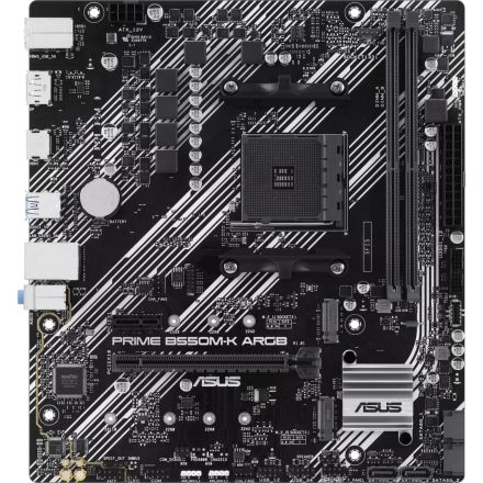 Материнская плата ASUS PRIME B550M-K ARGB AM4 2xDDR4,  mATX