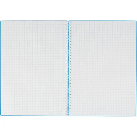 Бизнес-тетрадь А4 96л. Attache Economy, гребень,пласт.обл,синий, клетка