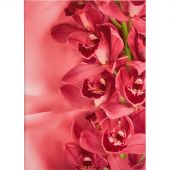 Папка адресная Цветы А4 ламинированный картон розовая