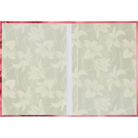 Папка адресная Цветы А4 ламинированный картон розовая