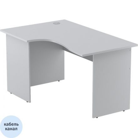 Стол эргономичный Easy One LT 22/16 левый (1400x900x740 мм) Серый