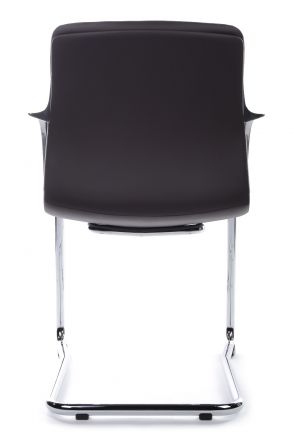 Кресло Plaza-SF FK004-С11 Тёмно-коричневый (3072) натуральная кожа 58*58*82