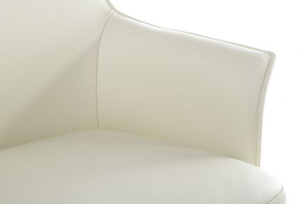 Кресло Rosso-M В1918 Кремово-белый (3A MND1221) натуральная кожа 68*68*88-94