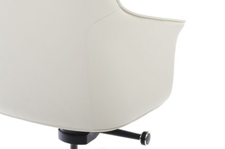 Кресло Rosso-M В1918 Кремово-белый (3A MND1221) натуральная кожа 68*68*88-94