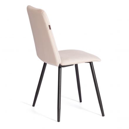 Стул обеденный Asti (2 шт. в упаковке) TREND, велюр, бежевый/черный, 7