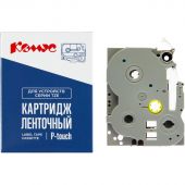 Картридж Комус TZE-152(Brother TZE-152красный на прозрачном,24мм/8м)