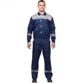 Костюм рабочий летний муж. л20-КБР синий/сер (р.44-46) 170-176