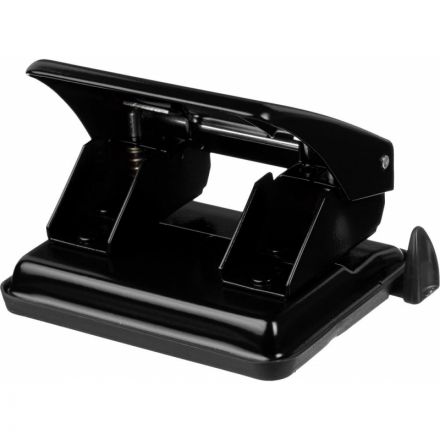 Дырокол Sax 406 до 30 листов черный с линейкой