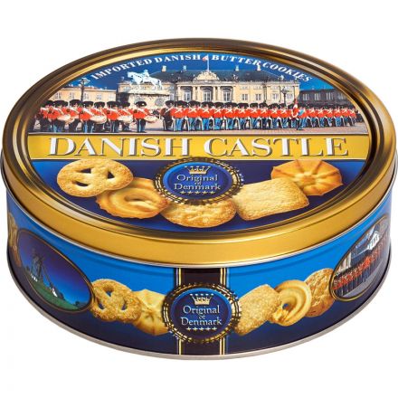 Печенье сдобное Bisquini Замки Дании ж/б, 454г Печенье сдобное Bisquini Замки Дании ж/б, 454г