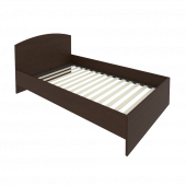 Light Кровать с ортопедическим основанием и изголовьем С-КИ-120 Венге 1250*2050*900 Light Кровать с ортопедическим основанием и изголовьем С-КИ-120 Венге 1250*2050*900