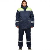 Костюм рабочий зимний муж з45-КПК син/лимон (р.52-54) 182-188