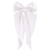 Заколка для волос баретте с бантом и широкими длинными хвостиками, белый, MONTE VITA (МОНТЕ ВИТА), 457114 Заколка для волос баретте с бантом и широкими длинными хвостиками, белый, MONTE VITA (МОНТЕ ВИТА), 457114