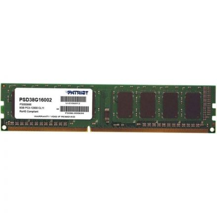Модуль памяти Patriot DDR3 8GB DIMM (PSD38G16002) 1600Мгц CL11