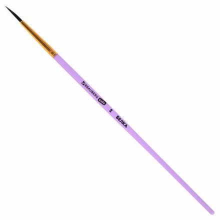 Кисти БЕЛКА набор 6 шт. (круглые № 1, 2, 3, 4, 5, 6), блистер, BRAUBERG KIDS, 201083