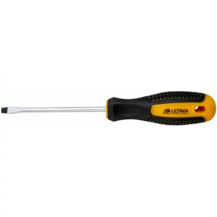 Отвертка Ultima SL6,0х150 мм, CrV, 2-х компонент. рукоятка anti slip 124016