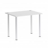 Home Office Стол письменный VR.SP-3-98 Белый бриллиант/Хром опоры 980*720*750