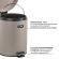 Ведро мусорное с педалью 5 литров "Classic", СЕРОЕ МАТОВОЕ, металлическое, со съемным внутренним ведром, LAIMA, 602489, 602849