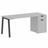 Home Office Стол письменный VR.SP-3-178.1.A Серый/Антрацит металл 1780*720*750