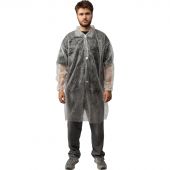 Халат н/с процед, рук.рез, на липуч, XL, дл.110см, пл 17, белый, 10шт/уп