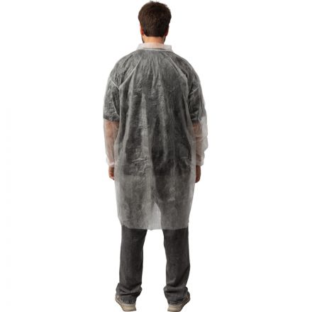Халат н/с процед, рук.рез, на липуч, XL, дл.110см, пл 17, белый, 10шт/уп