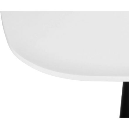 Стол обеденный LO_DOBRIN OTIS LMZL-TD535_B-M_MDF белый/осн.черное