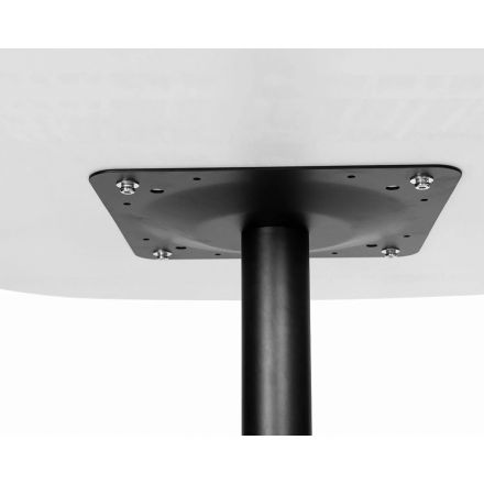 Стол обеденный LO_DOBRIN OTIS LMZL-TD535_B-M_MDF белый/осн.черное