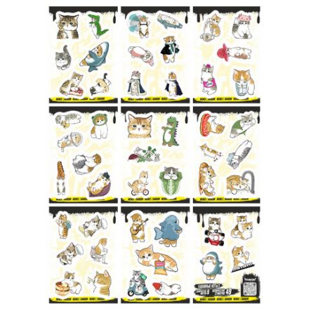 Наклейки виниловые, 49-53 шт., 9 листов, А6, "ЗАБАВНЫЕ ДИЗАЙНЫ", АССОРТИ, NALEPKING