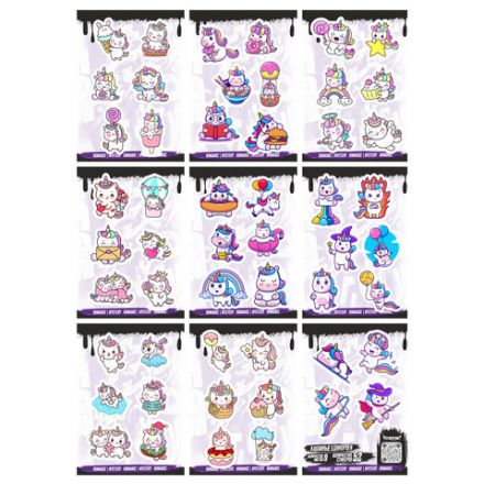 Наклейки виниловые, 49-53 шт., 9 листов, А6, "ЗАБАВНЫЕ ДИЗАЙНЫ", АССОРТИ, NALEPKING