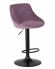 Набор 2 шт Стул барный DOBRIN LOGAN BLACK, пудрово-сиреневый велюр (MJ9-52)