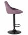 Набор 2 шт Стул барный DOBRIN LOGAN BLACK, пудрово-сиреневый велюр (MJ9-52)
