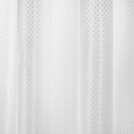 Шторка для ванной ПОЛИЭСТЕР, 180х200 см, кольца в комплекте, БЕЛЫЙ БРИЛЛИАНТ, PRIMILA (ПРИМИЛА), 700093