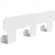 Вешалка настенная РЭ_H1031W, прямой гиб,3 крючка,белый (611045)