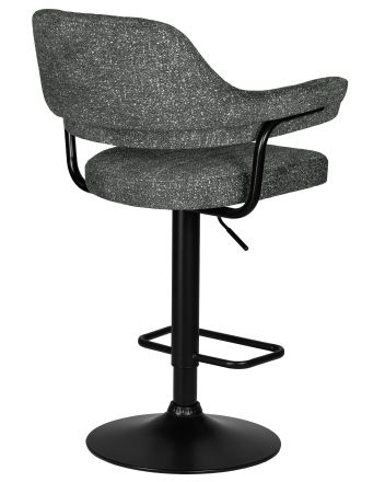 Набор 2 шт Стул барный DOBRIN CHARLY BLACK, серый твид (LEO11) Набор 2 шт Стул барный DOBRIN CHARLY BLACK, серый твид (LEO11)