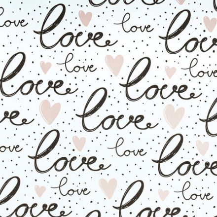 Бумага упаковочная подарочная мелованная "Love Story", 70x100 см, 10 дизайнов ассорти, ЗОЛОТАЯ СКАЗКА, 591916