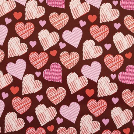 Бумага упаковочная подарочная мелованная "Love Story", 70x100 см, 10 дизайнов ассорти, ЗОЛОТАЯ СКАЗКА, 591916