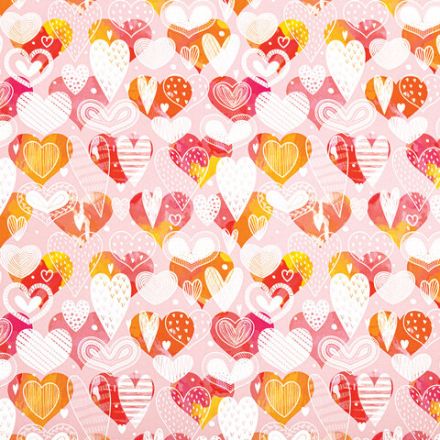 Бумага упаковочная подарочная мелованная "Love Story", 70x100 см, 10 дизайнов ассорти, ЗОЛОТАЯ СКАЗКА, 591916