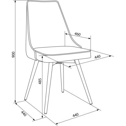 Стул VB_для дома Бюрократ CH-K4_1/SP_2_K с повор.мех. беж экокожа Стул VB_для дома Бюрократ CH-K4_1/SP_2_K с повор.мех. беж экокожа