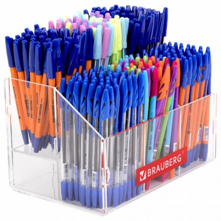 Подставка под письменные принадлежности BRAUBERG, 6 отделений, 15х24х16 см, оргстекло, 505923 Подставка под письменные принадлежности BRAUBERG, 6 отделений, 15х24х16 см, оргстекло, 505923