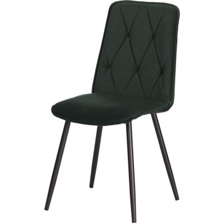 Стул Комус Мебель FRANK велюр, 47х54х86, Deep Forest (изумруд)
