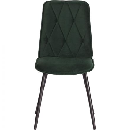 Стул Комус Мебель FRANK велюр, 47х54х86, Deep Forest (изумруд)