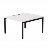 Бенч-система на 2 места Everprof EVO на металлокаркасе 1180х670(1370)x755 Белый/Черный