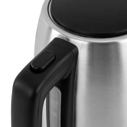 Чайник BRASSON (БРАССОН) KT-040, 1,7 л, 2200 Вт, индикатор уровня воды, сталь, черный, 455192