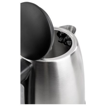 Чайник BRASSON (БРАССОН) KT-040, 1,7 л, 2200 Вт, индикатор уровня воды, сталь, черный, 455192