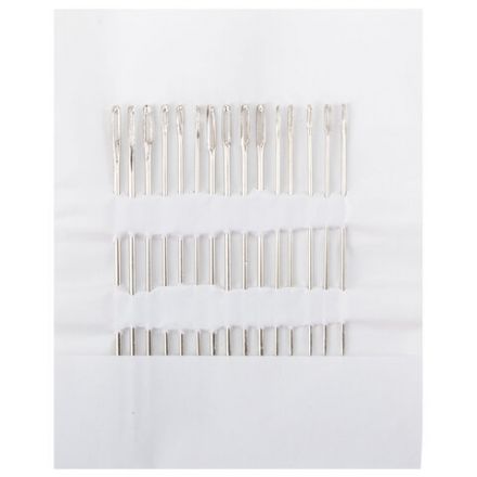 Нитки швейные 40 ЛШ, 200 м, полиэстер, НАБОР 30 цветов, в ПОДАРОК набор игл, DEVELIA (Девелиа), 609627