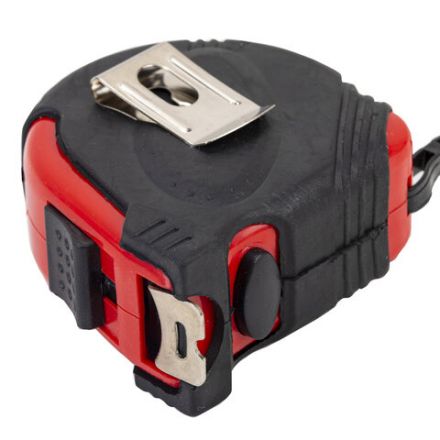 Рулетка измерительная 5 м х 19 мм, обрезиненный корпус, 3 фиксатора, ГРАНДМАСТЕР Ultra, 671352