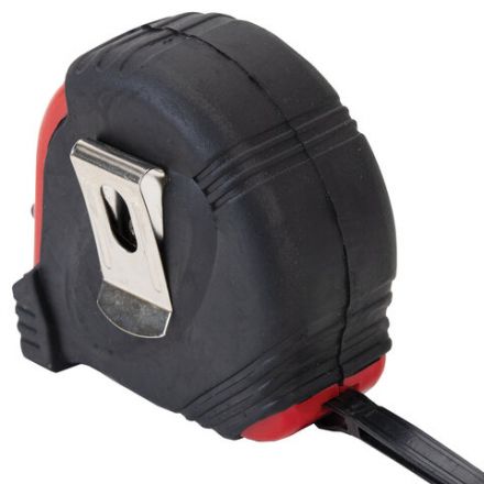 Рулетка измерительная 5 м х 19 мм, обрезиненный корпус, 3 фиксатора, ГРАНДМАСТЕР Ultra, 671352