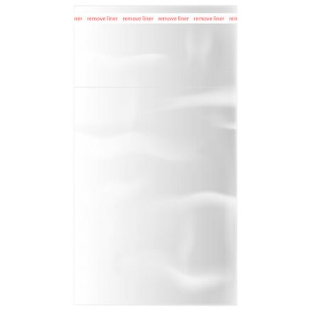 Пакеты БОПП с клеевым клапаном, КОМПЛЕКТ 100 штук, 6х8 + 3 см, 25 мкм, BRAUBERG, 700414